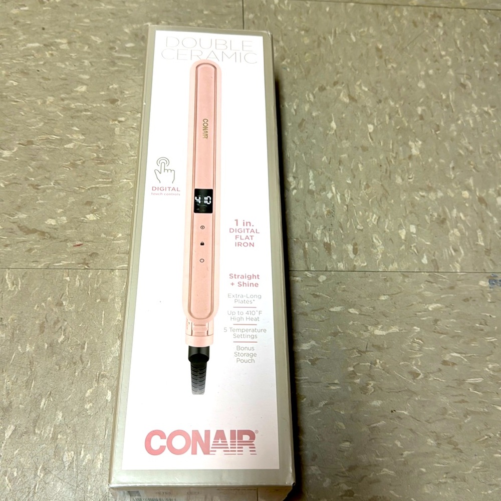 Conair Double Ceramic 1” Digital Flat Iron